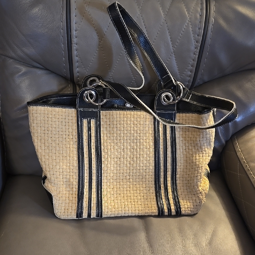 Stylish Black and Tan Women's Tote Bag